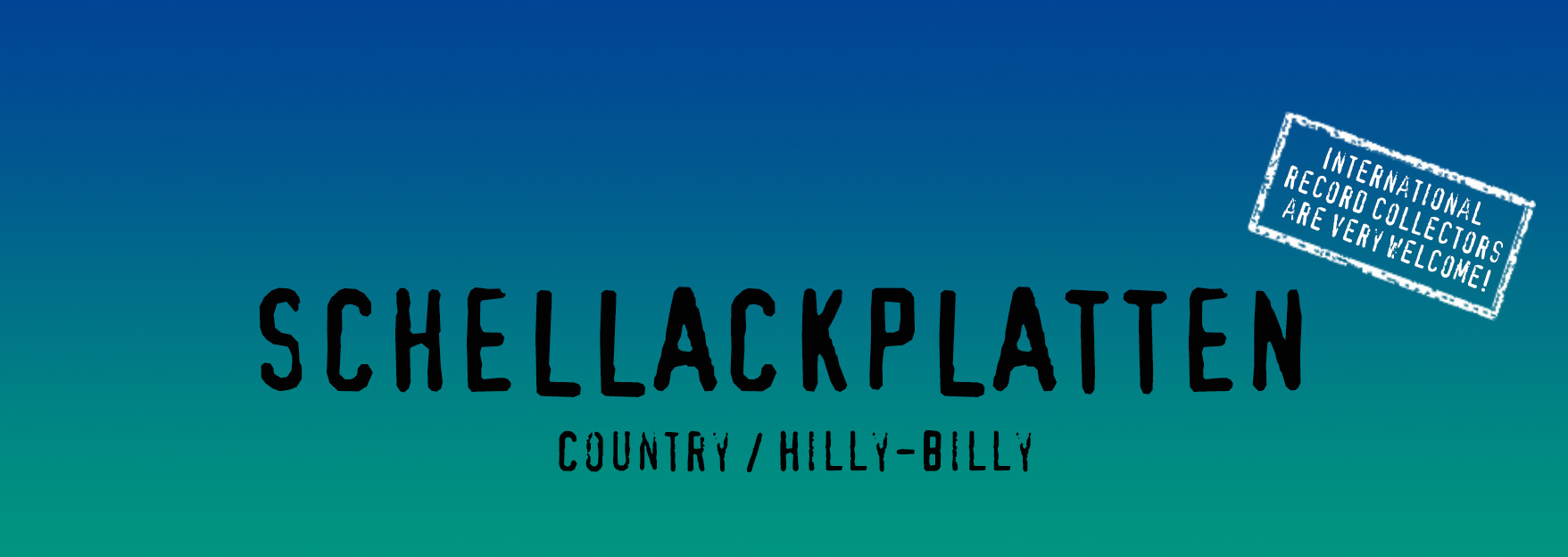 Schellackplatten der Kategorie Country / Hilly-Billy